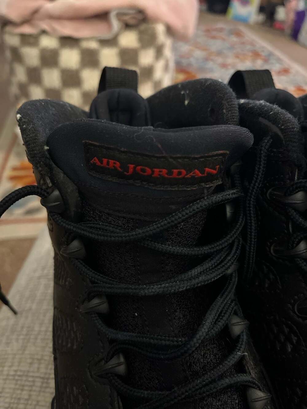 Jordan 9 Retro Bred Black University Red Size 9 - Picture 2 of 9